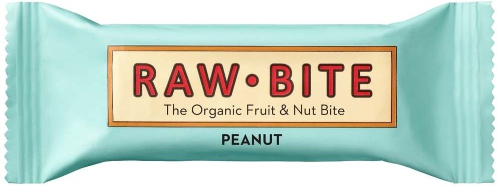Rawbite Bio Riegel, Erdnuss 12x50 g Riegel