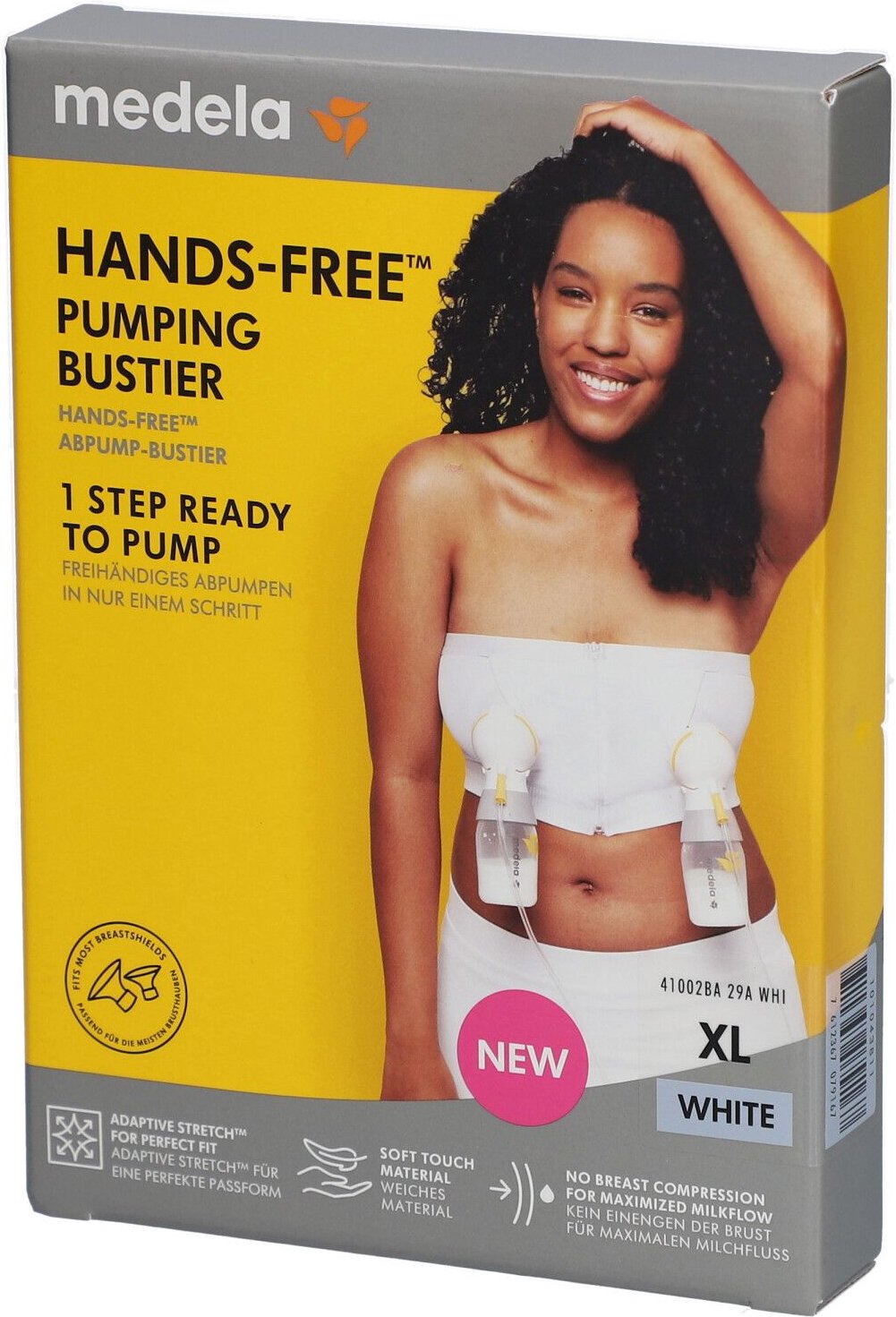 Medela hands-free pumping bustier XL weiß 1 St Bustier
