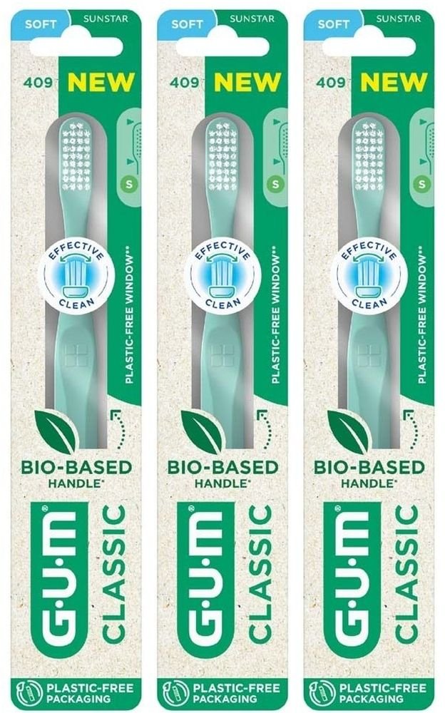 GUM Kompakt Soft 409 x3 3x1 St Zahnbürste