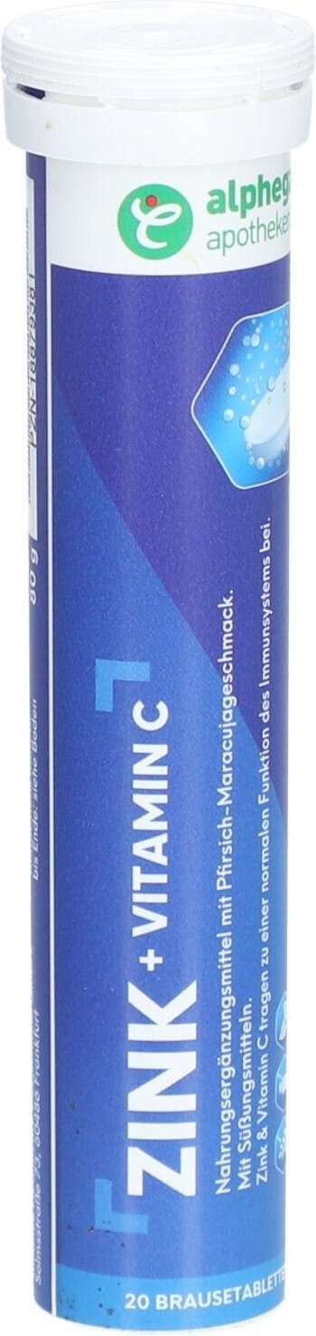 Alphega Zink+Vitamin C Brausetabletten 10x 10x20 St
