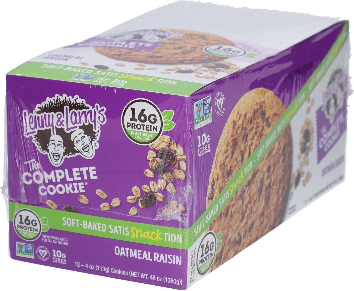Lenny & Larry`s The Complete Cookie Oatmeal Raisin 12x113 g Kekse