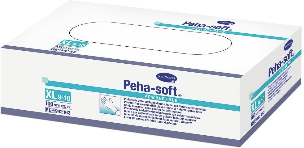 Thumbnail - Peha-Soft Latex Unt.Hands.unsteril puderfrei XL 100 St Handschuhe