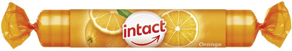 Intact Traubenzucker Orange Rolle