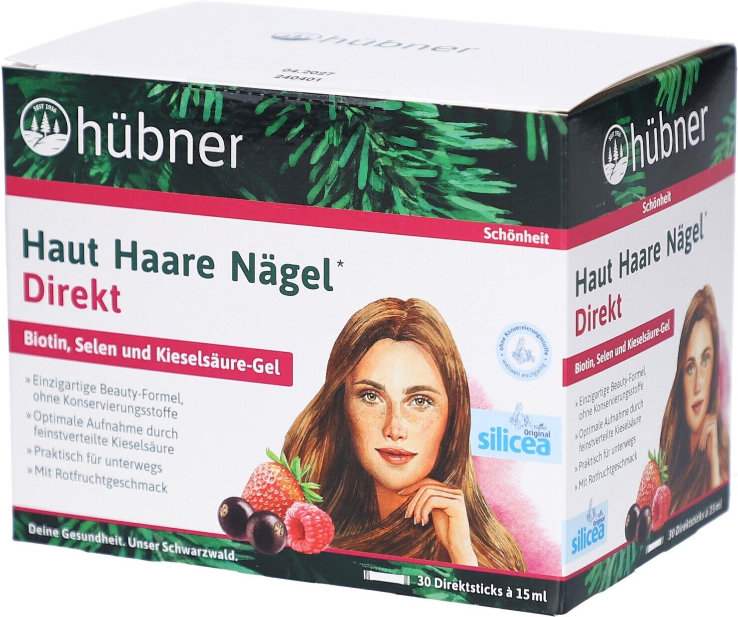 Thumbnail - Hübner Haut Haare Nägel Direkt Rotfrucht flüss. 30x15 ml Flüssigkeit
