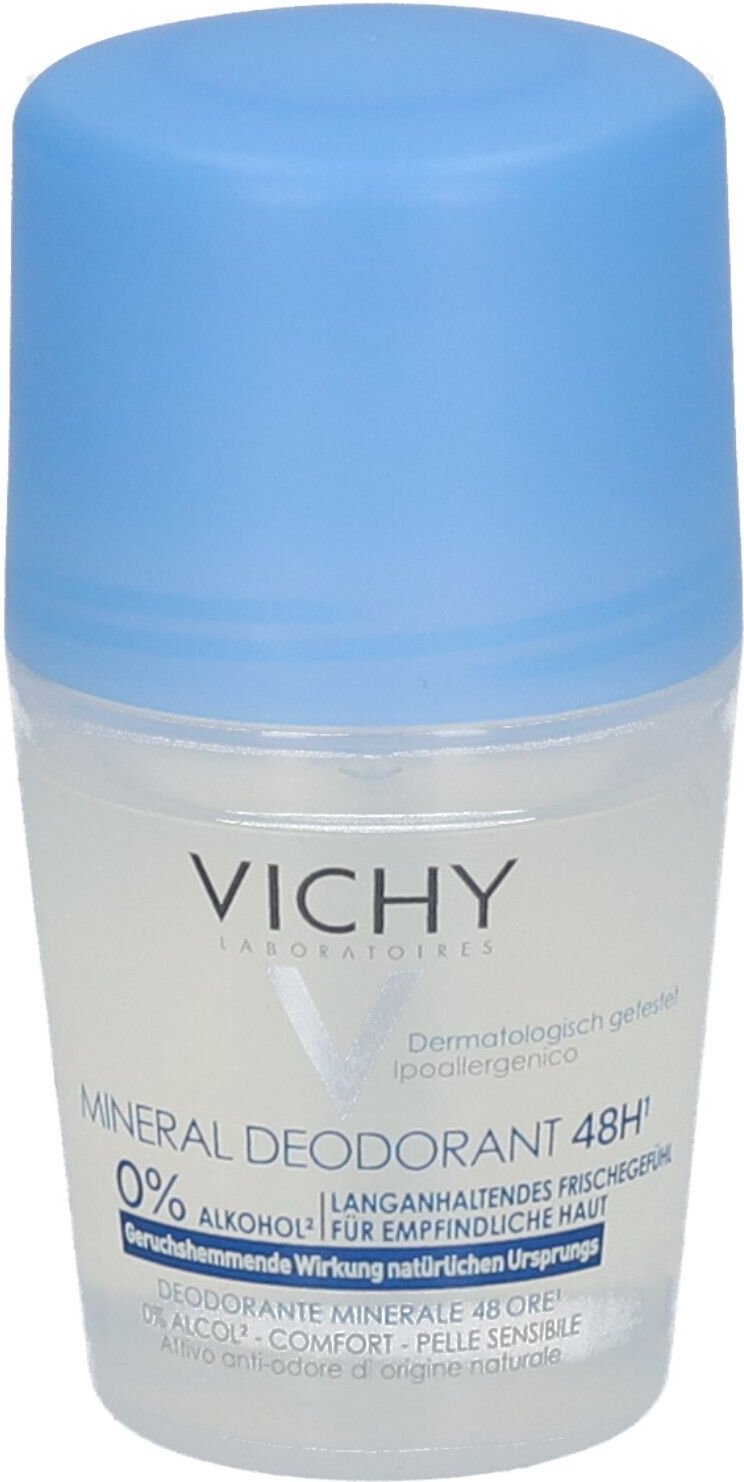 Vichy DEO Roll-on Mineral 48h ohne Aluminium 50 ml Roller