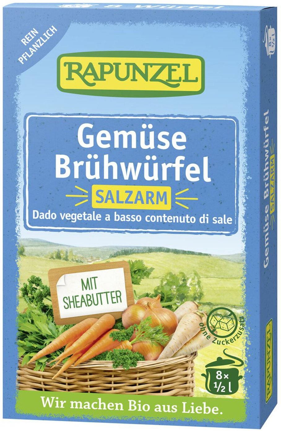 Thumbnail - Gemüse Brühwürfel salzarm, mit Bio-Hefe 8 St Sonstige