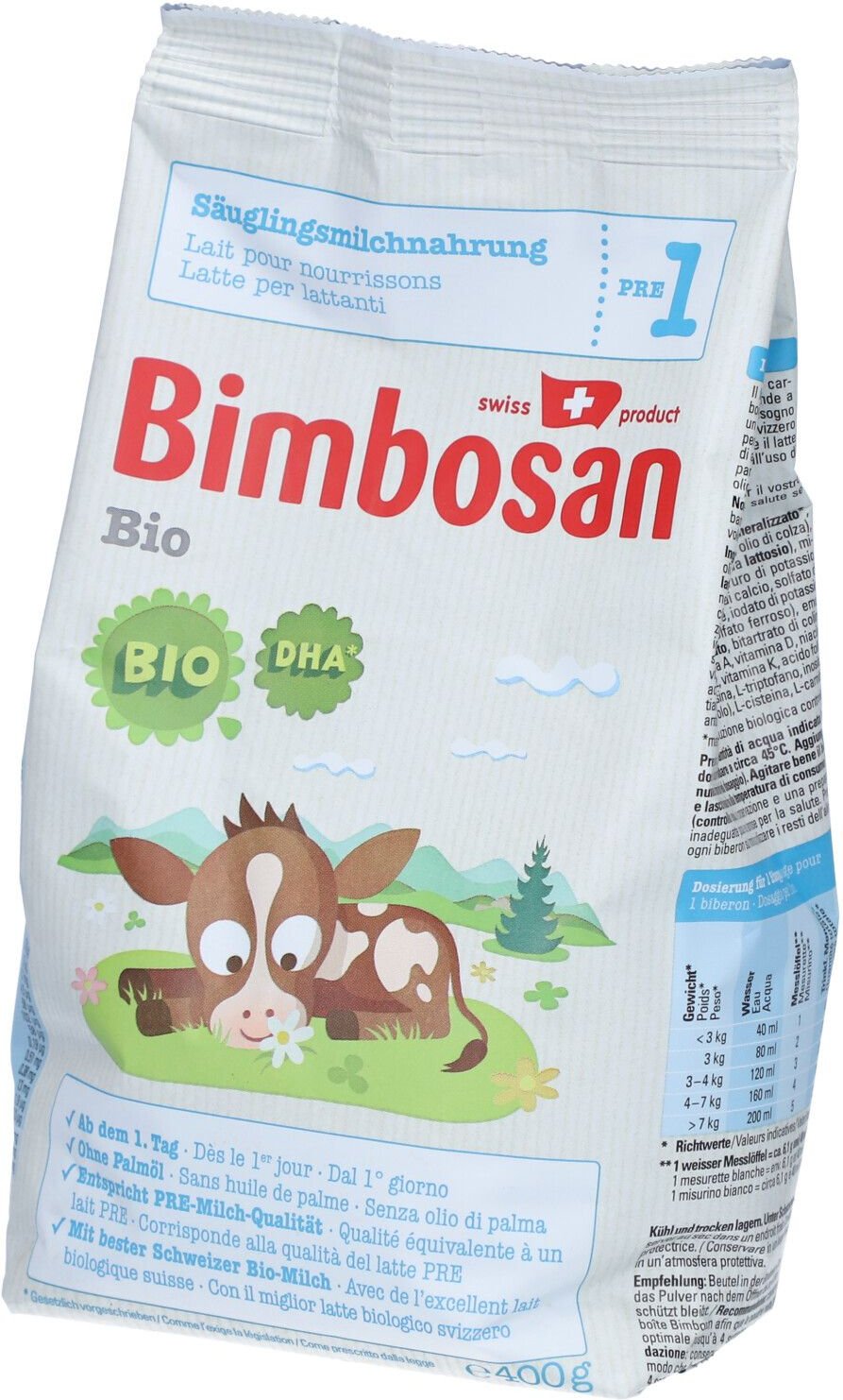 Bimbosan Bio 1 Säugling refill Btl 400 g Puder