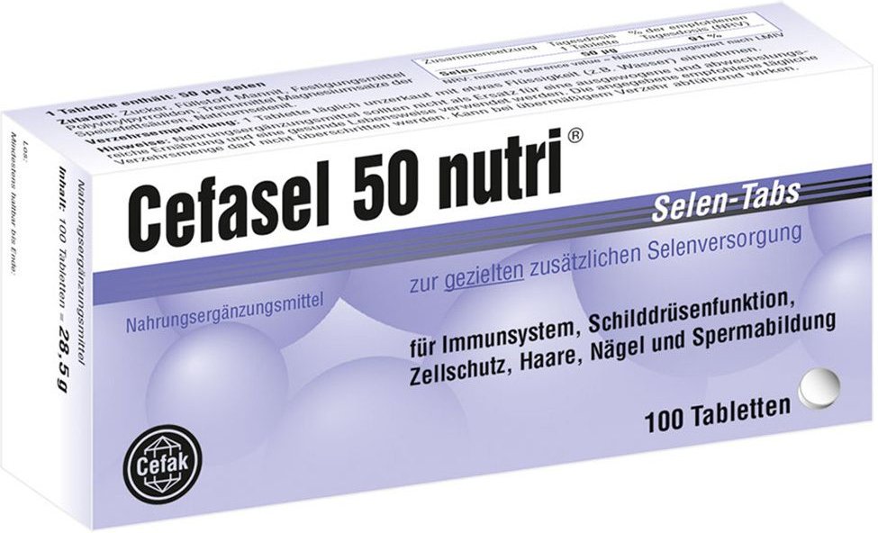 Cefasel 50 nutri Selen-Tabs 100 St Tabletten