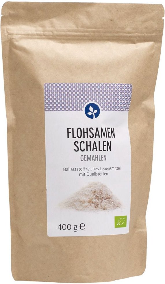 Flohsamenschalen gemahlen Bio Pulver 400 g