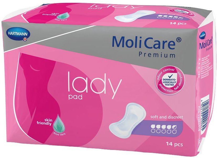 Molicare Premium lady Pad 4,5 Tropfen 14 St Binden