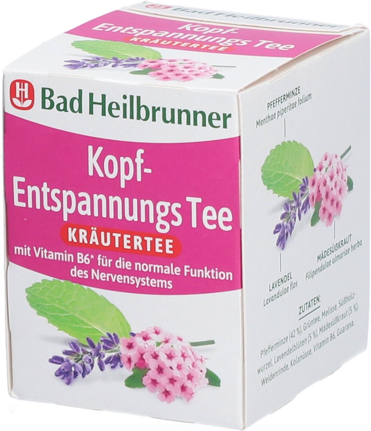 BAD Heilbrunner Kopf-Entspannungs Tee Filterbeutel 8 St