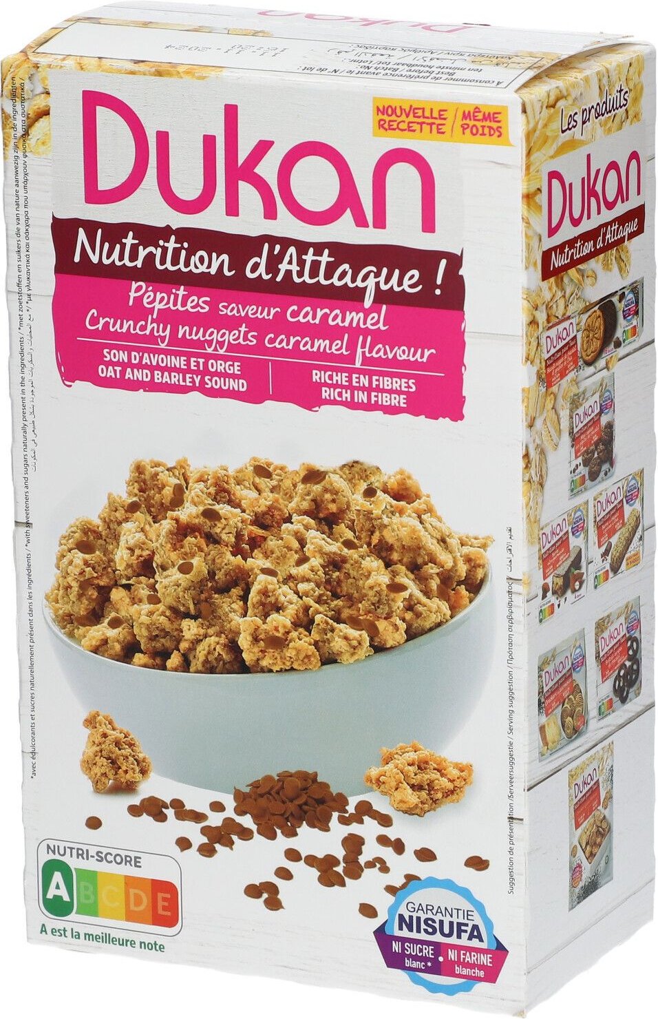 Dukan Haverzemelen Caramel Stukjes 350 g Pulver