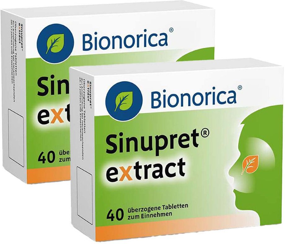 Sinupret extract Doppelpack 2x40 St Überzogene Tabletten