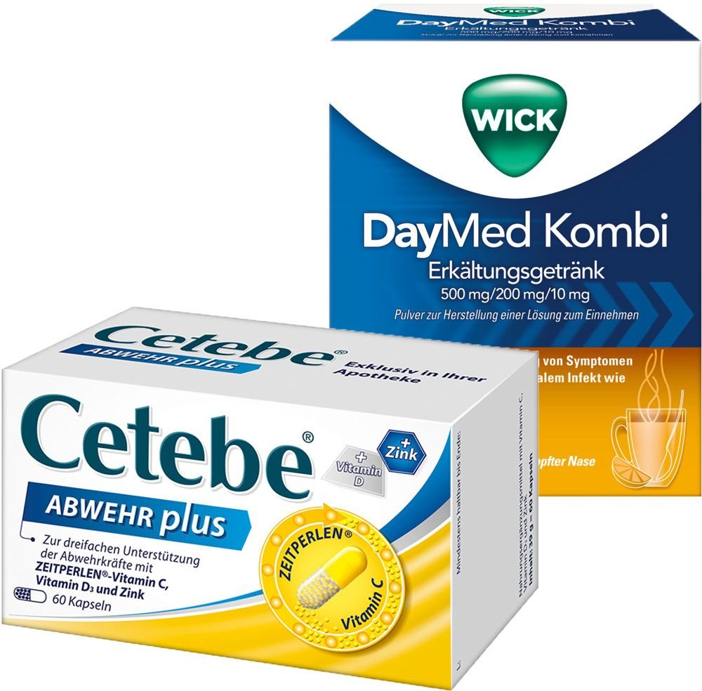 Abwehrset Wick DayMed Kombi + Cetebe Abwehr plus 1 St Set