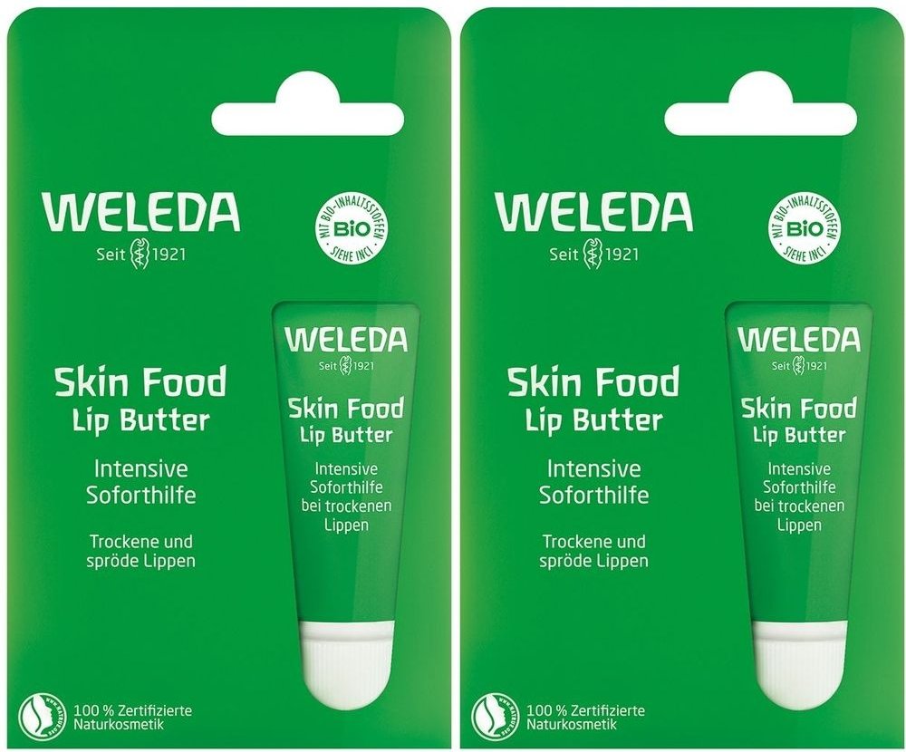 Weleda Skin Food LIP Butt x2 2x8 ml Lippenschutz