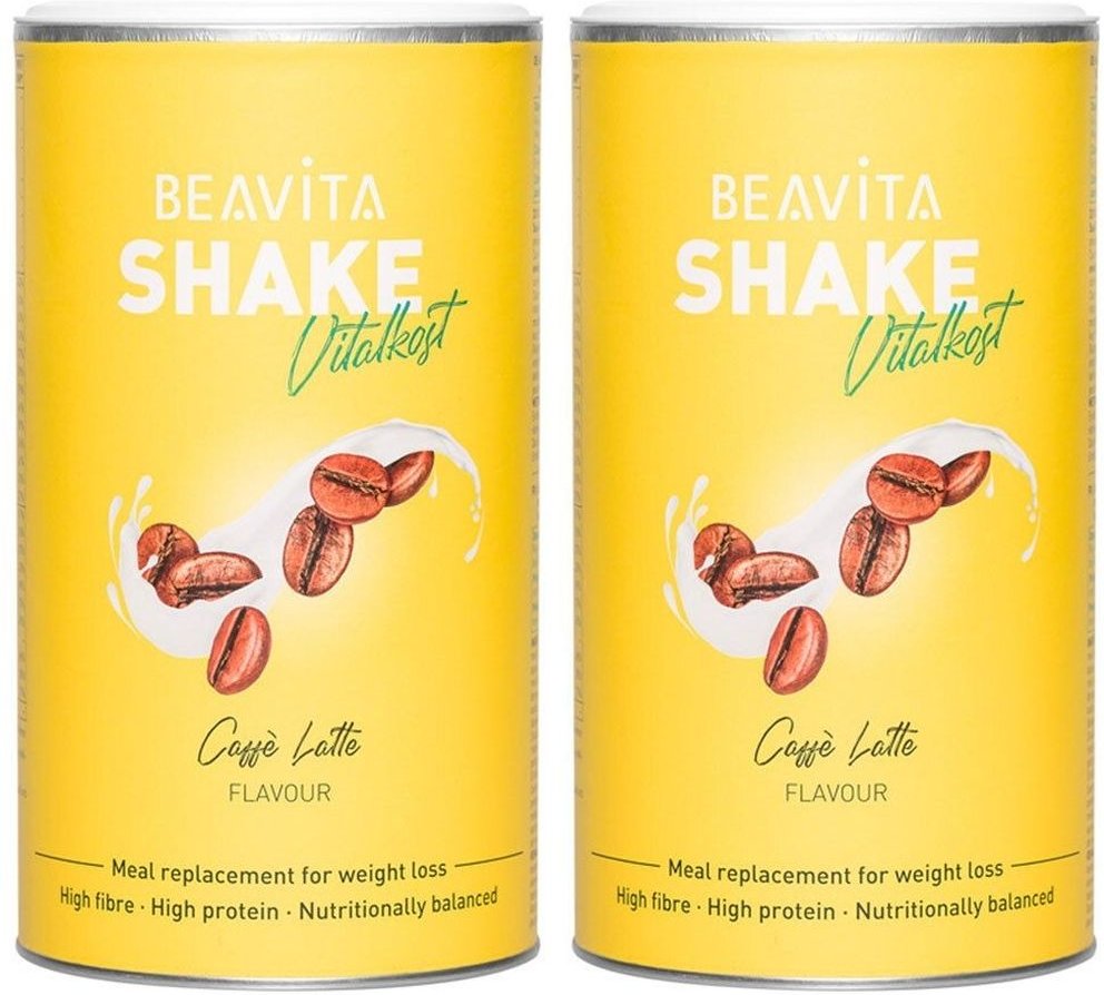 Beavita Vitalkost Diät-Shake, Caffè Latte Doppelpack 2x572 g Pulver