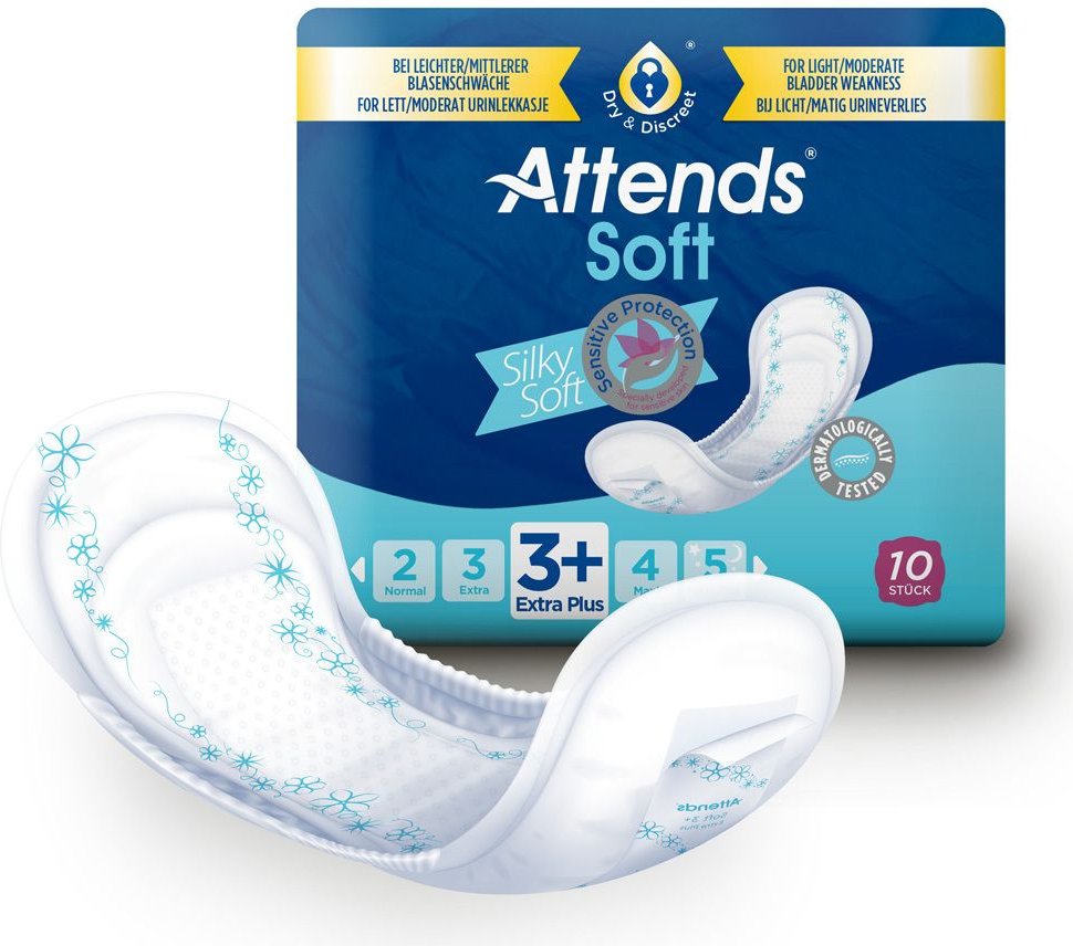 Attends Soft 3+ extra plus 10 St Einlagen