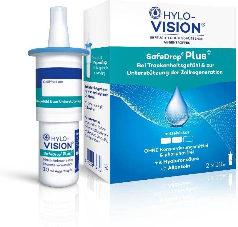 Hylo-Vision SafeDrop Plus Augentropfen 2x10 ml