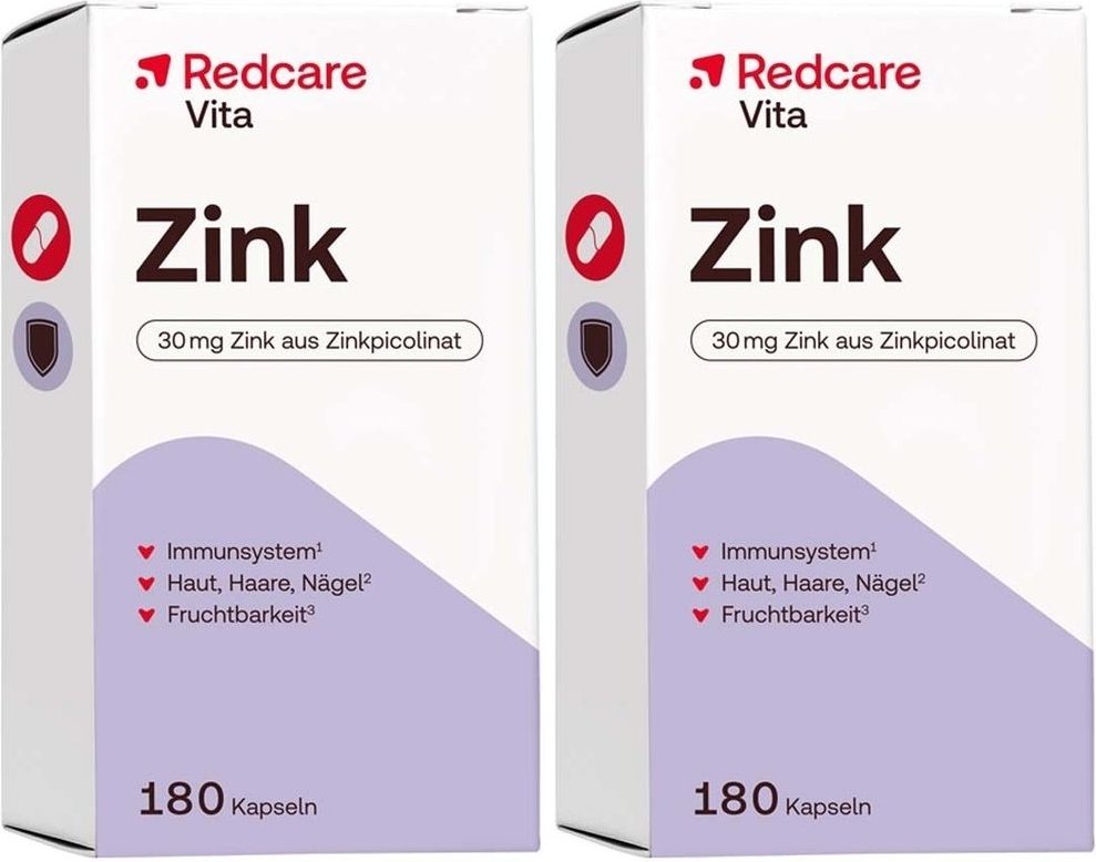 Redcare Vita Zink Doppelpack 2x180 St Kapseln