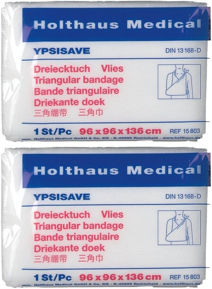 Dreiecktuch Ypsisave Weiss x2 2x1 St Tücher