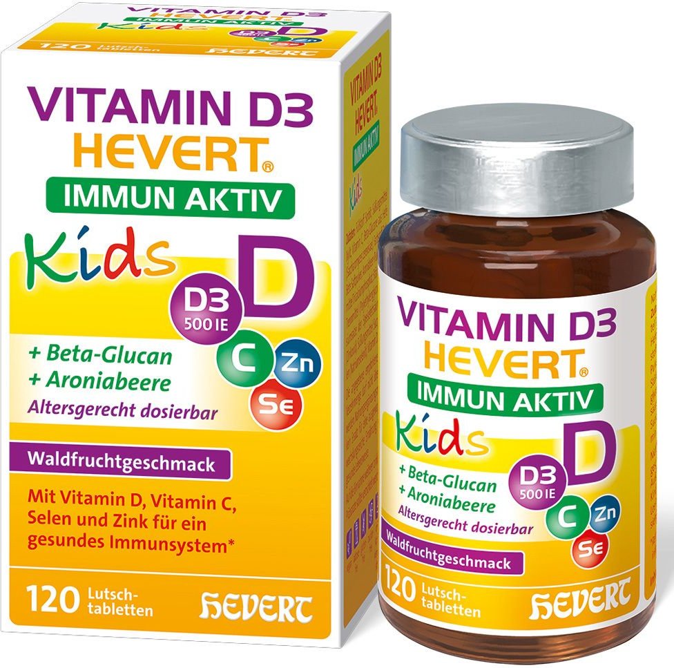 Vitamin D3 Hevert Immun Aktiv Kids Lutschtabletten 120 St