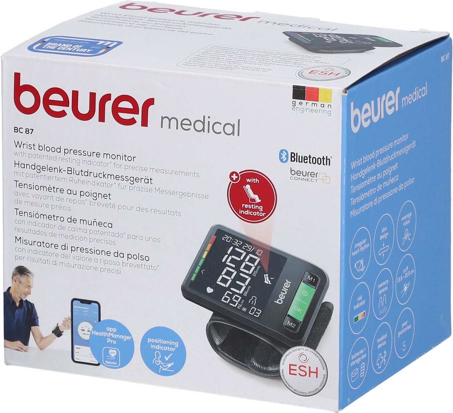 Beurer Bc87 Handgelenk-Blutdruckmessgerät BT 1 St Gerät