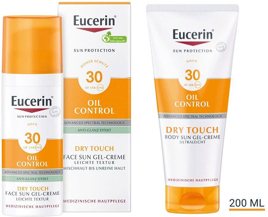 Eucerin Oil Control Sun Face&Body 30 Creme 1 St Set