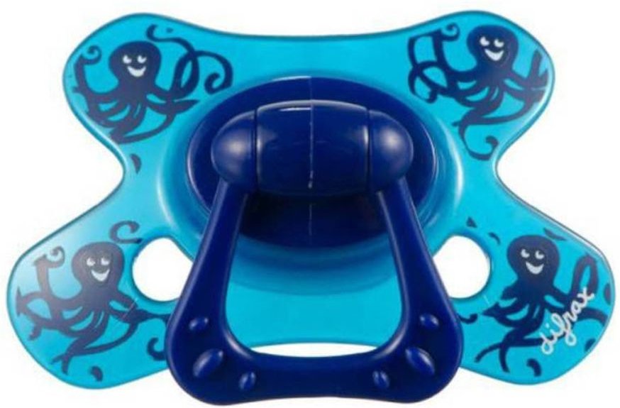 Difrax Fopspeen Natural Sil Groot + Ring 6m+ 1 St Schnuller