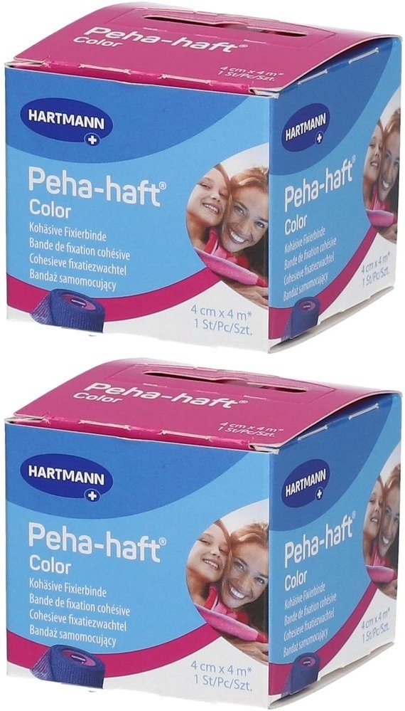 Peha-Haft Color Fixierb.latexfrei 4 cmx4 m blau 2x 2x1 St Binden