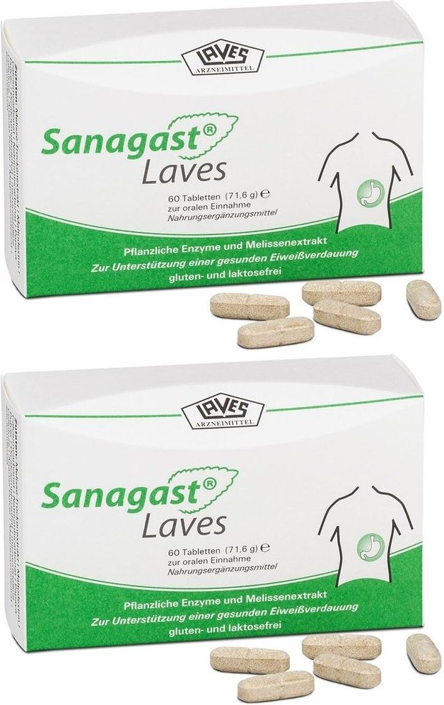 Sanagast Laves Tabletten 2x 2x60 St