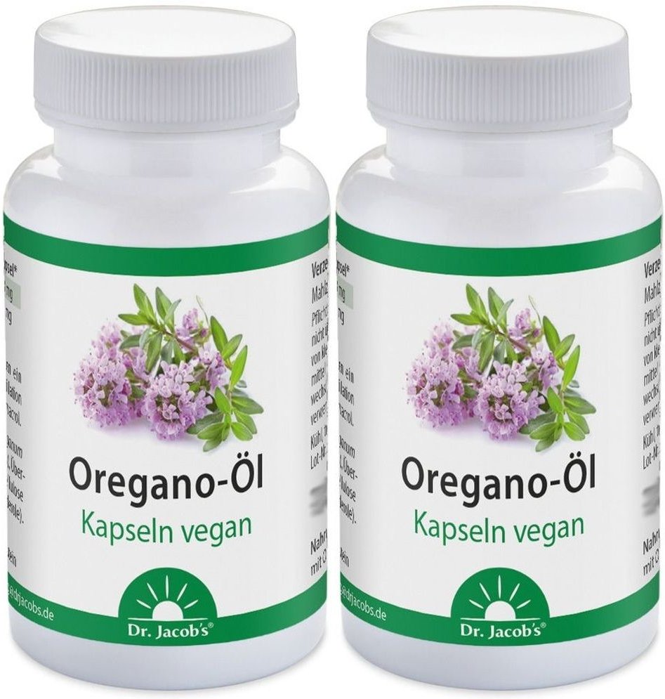 Oregano ÖL Kapseln vegan Dr.Jacob's 2x 2x60 St