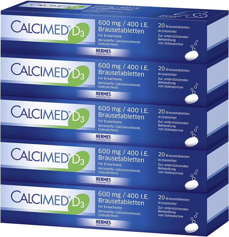 Calcimed D3 600 mg / 400 I.E. Brausetabletten