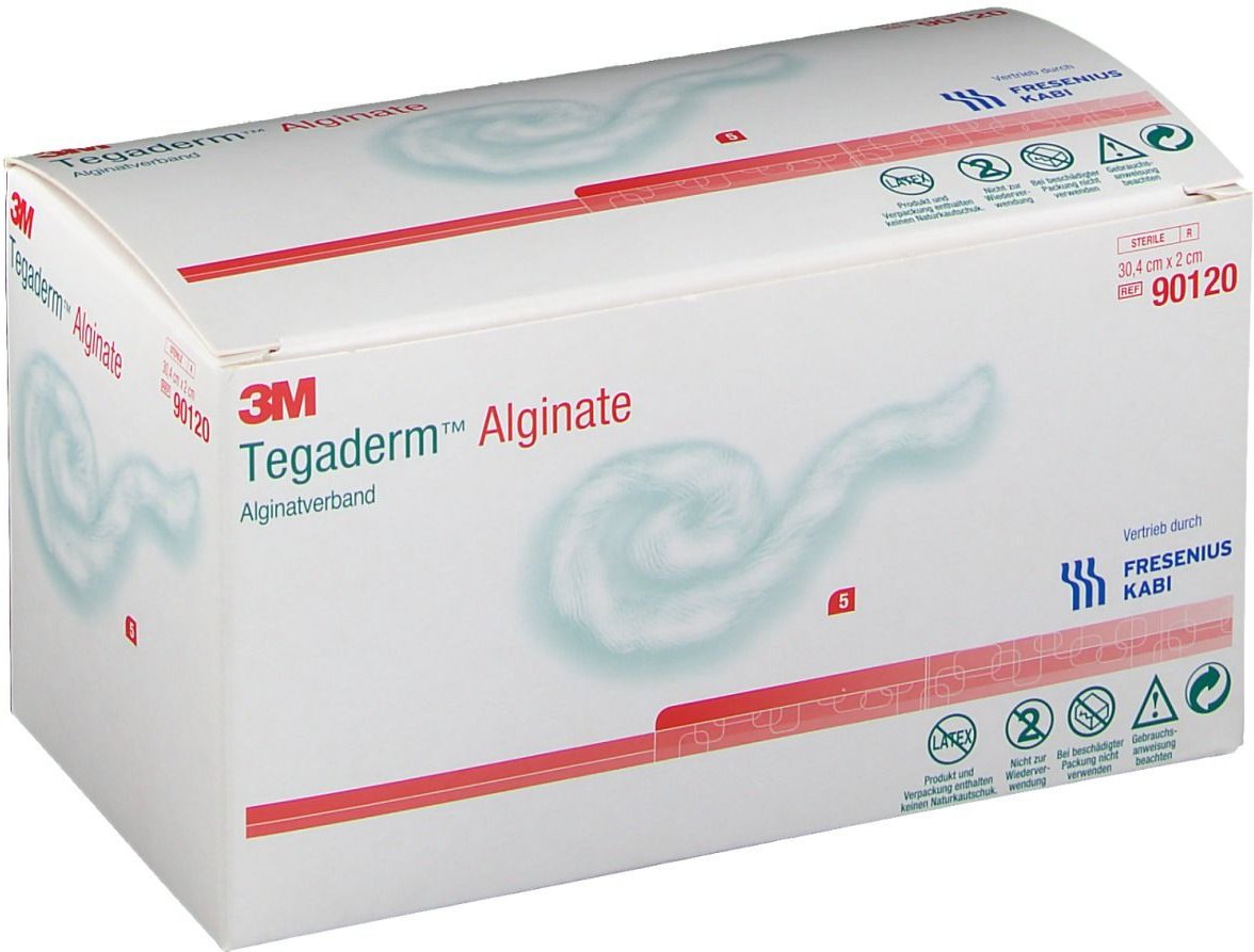 Tegaderm Alginate FK Tamponaden 2x30,4 cm 90120 5 St
