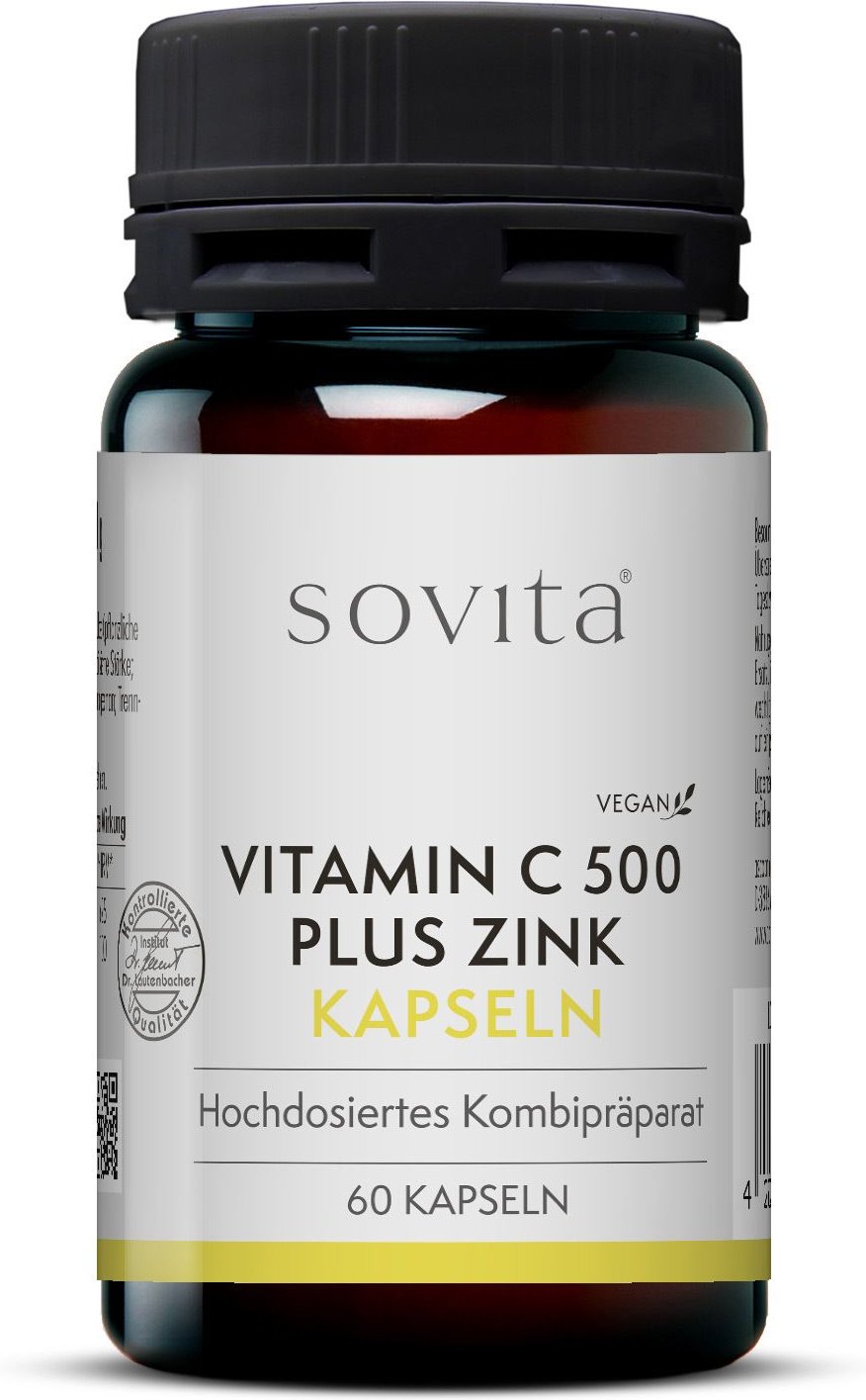 Sovita Vitamin C 500 plus Zink Kapseln 60 St Hartkapseln
