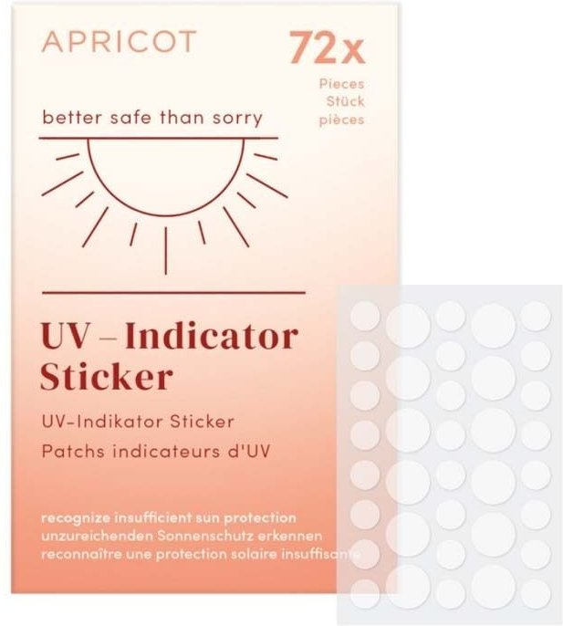 Apricot UV Indicator Sticker 72 St Pads