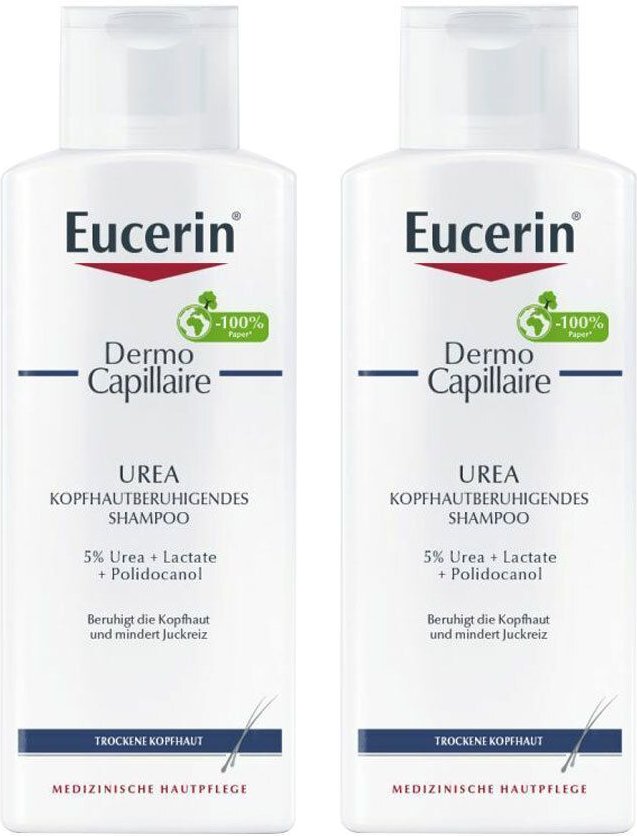 2x Eucerin DermoCapillaire kopfhautberuh.Urea Shampoo 2x250 ml