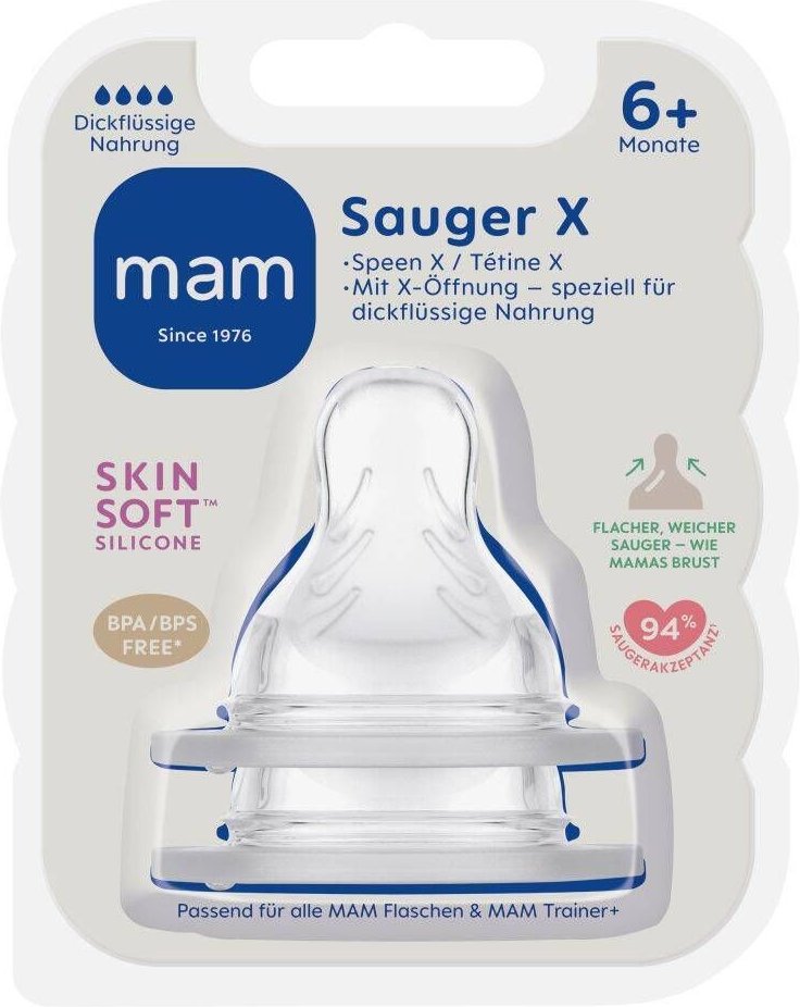 Thumbnail - MAM Speen Maat X Dikke Papen 6m+ 2 St Sauger