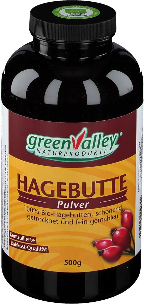 Hagebutten Pulver Bio greenvalley 500 g