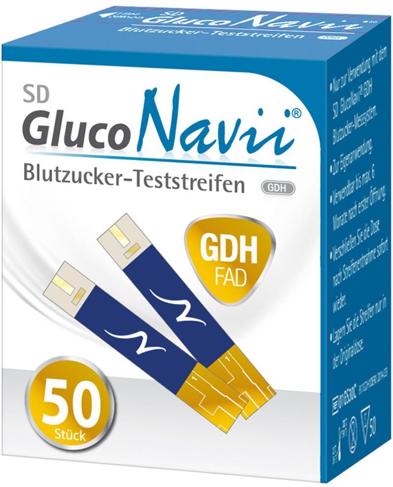 SD GlucoNavii GDH Blutzucker-Teststreifen 1x50 St Teststreifen