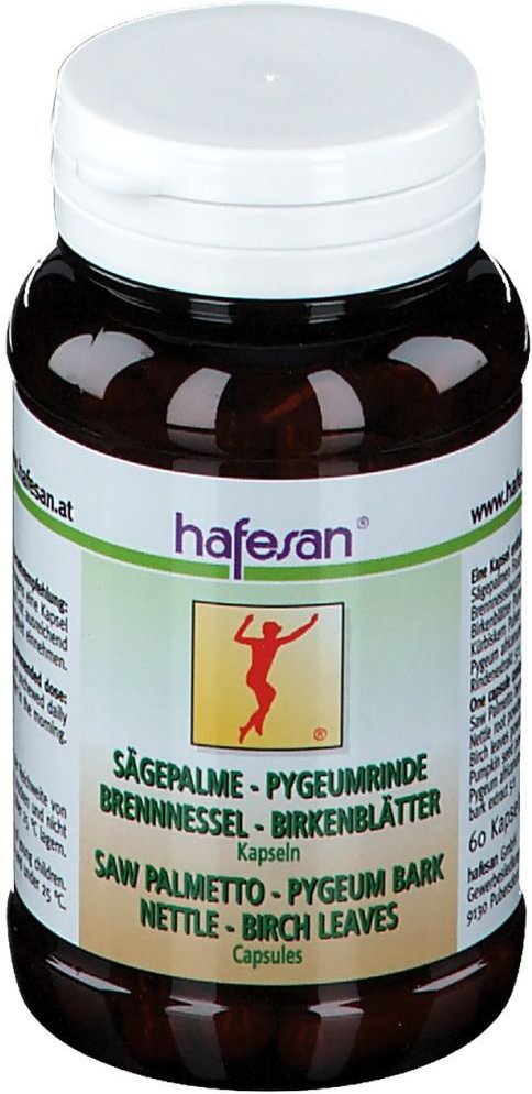 Hafesan Sägepalme Pygeumrinde Brennessel Birkenbl. 60 St Kapseln