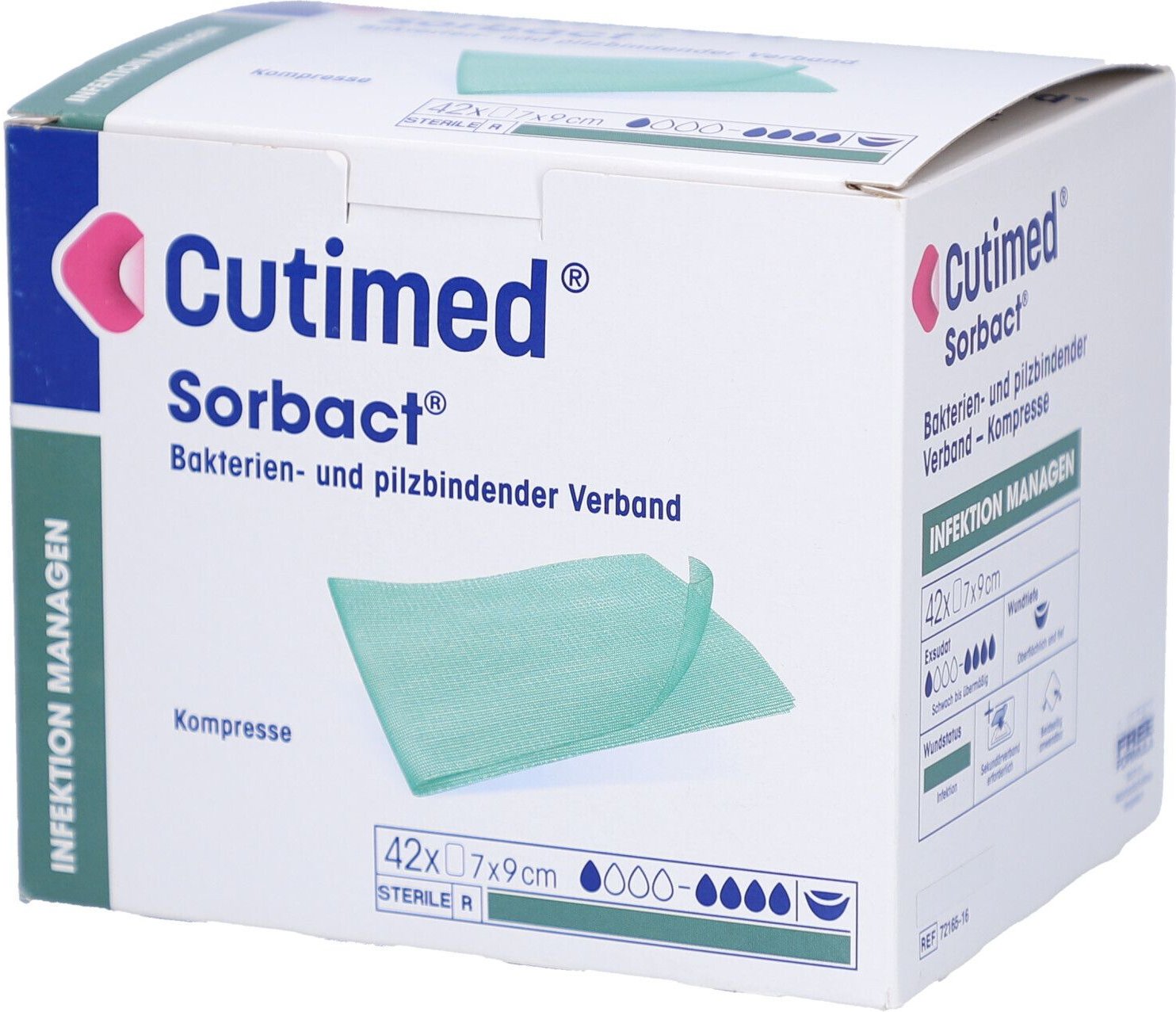 Cutimed Sorbact Kompressen 7x9 cm