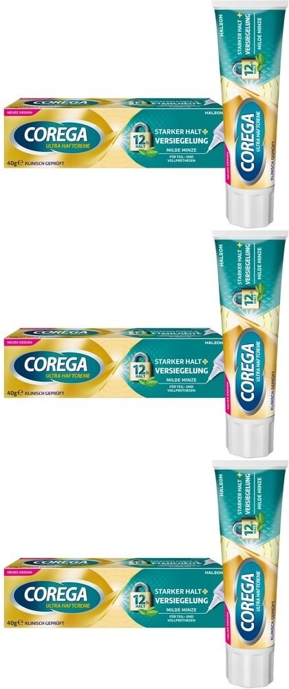 Corega Ultra Haftcre Stark x3 3x1 St Creme