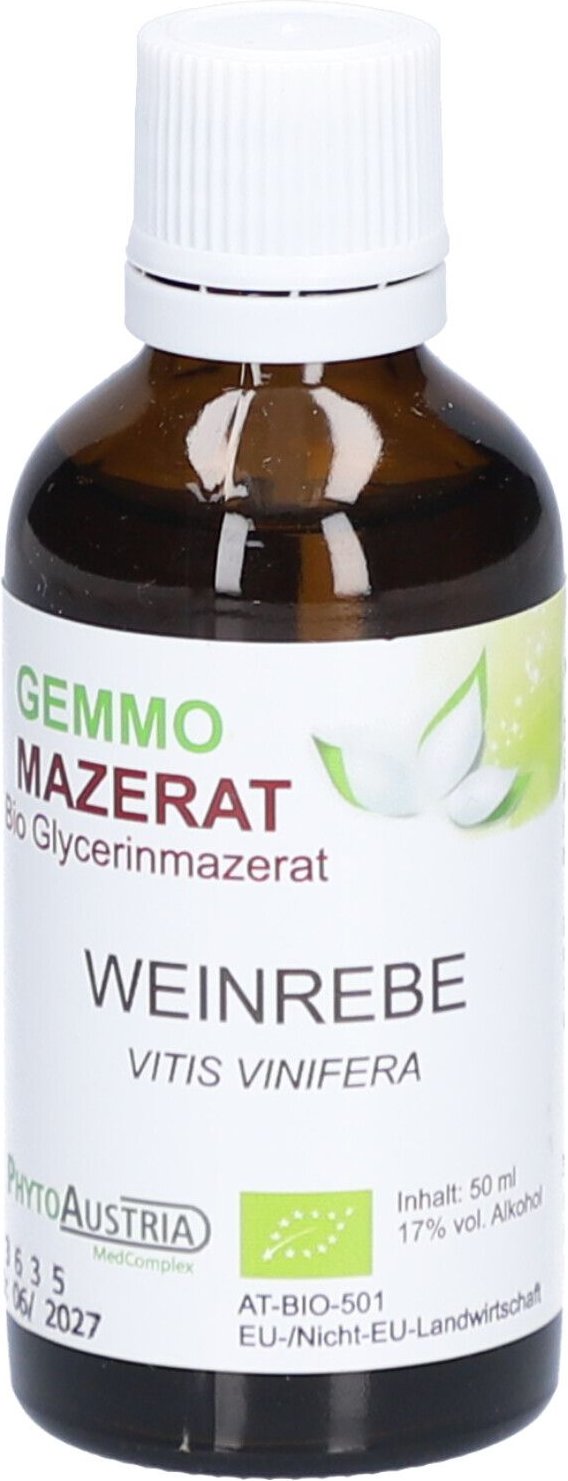 Gemmo Mazerat BIO Weinrebe 50 ml Tropfen zum Einnehmen