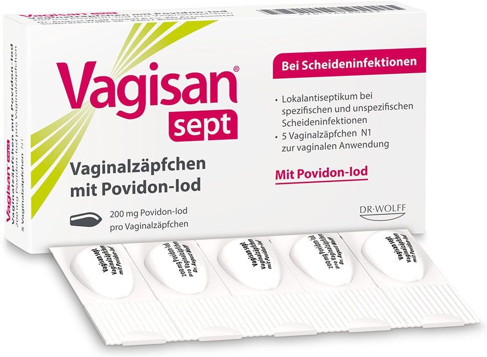 Vagisan sept Vaginalzäpfchen mit Povidon-Iod