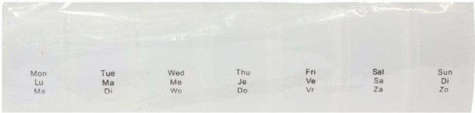 Pillendose 7 Fächer Kunststoff matt sort. 1 St Box