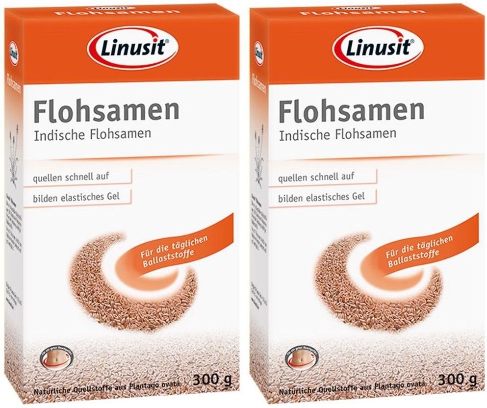 Linusit Flohsamen Kerne 2x 2x300 g
