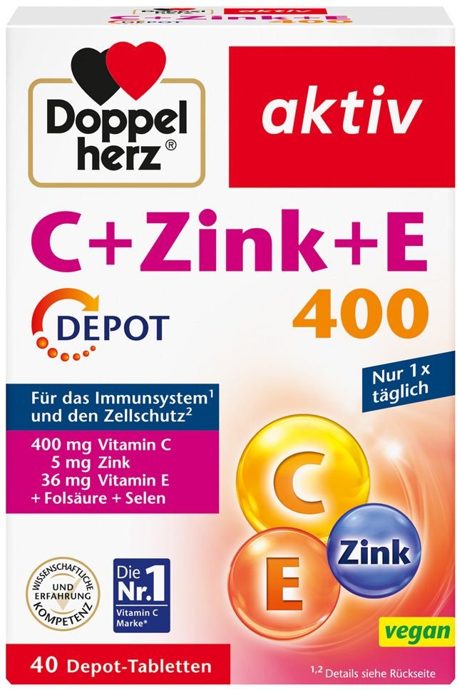 Thumbnail - Doppelherz C+Zink+E Depot Tabletten 40 St