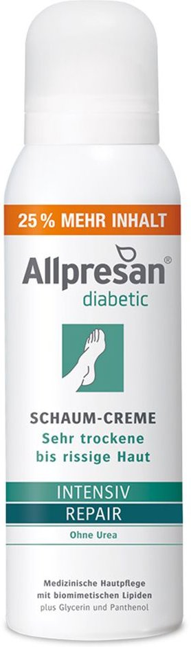 Allpresan diabetic Inten.+Repair o.Urea Schaum-Cr. 125 ml Schaum