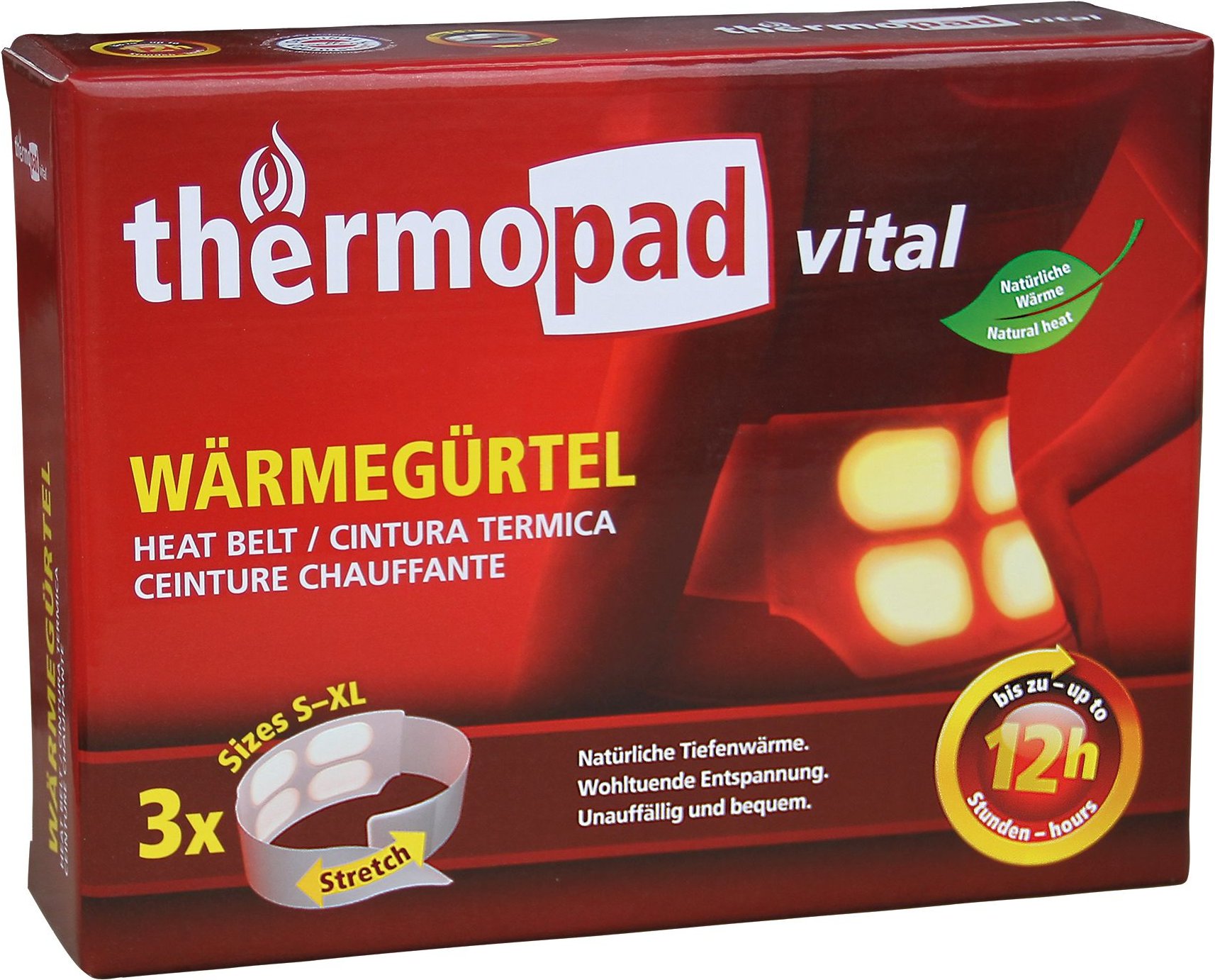 Thermopad Wärmegürtel 3 St Kompressen