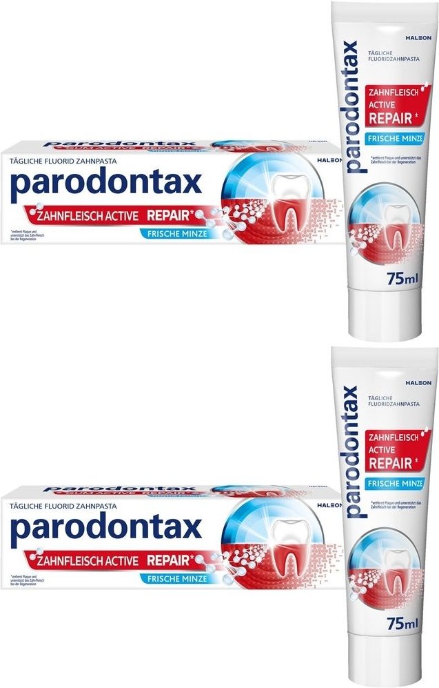 PARODONTAx Zahnfl ACT Repa x2 2x75 ml Zahnpasta